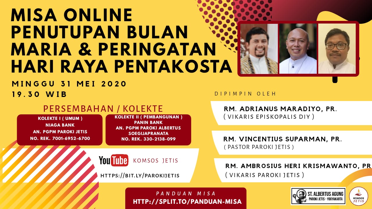 misa online hari raya pentakosta