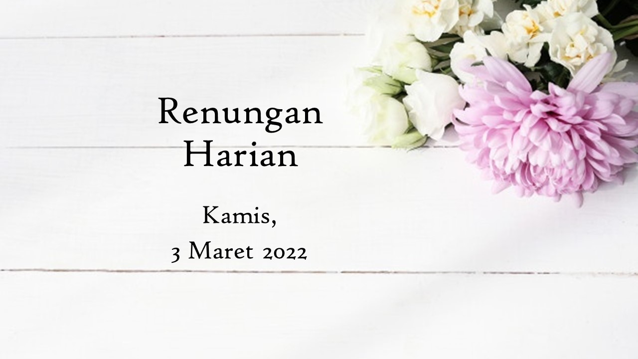 renungan harian hari ini