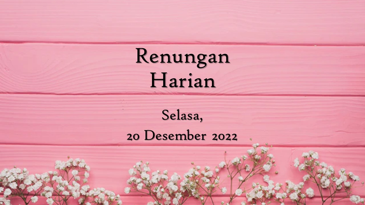 renungan harian hari ini