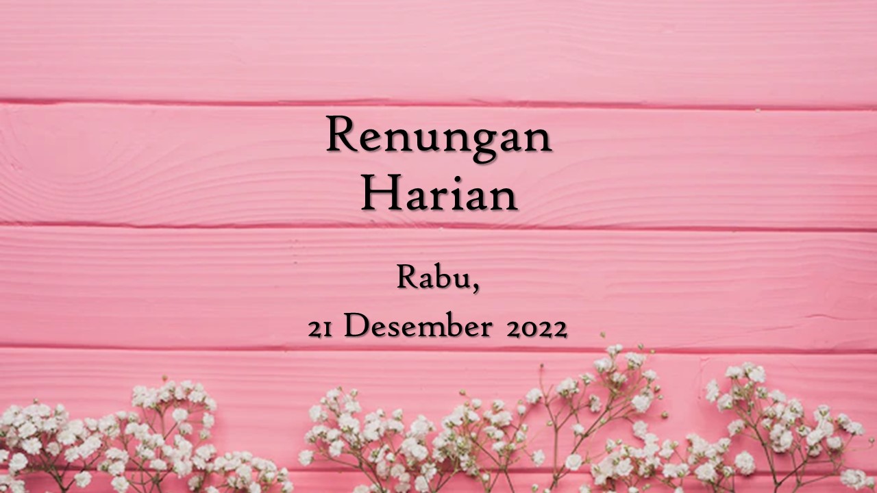 renungan harian hari ini
