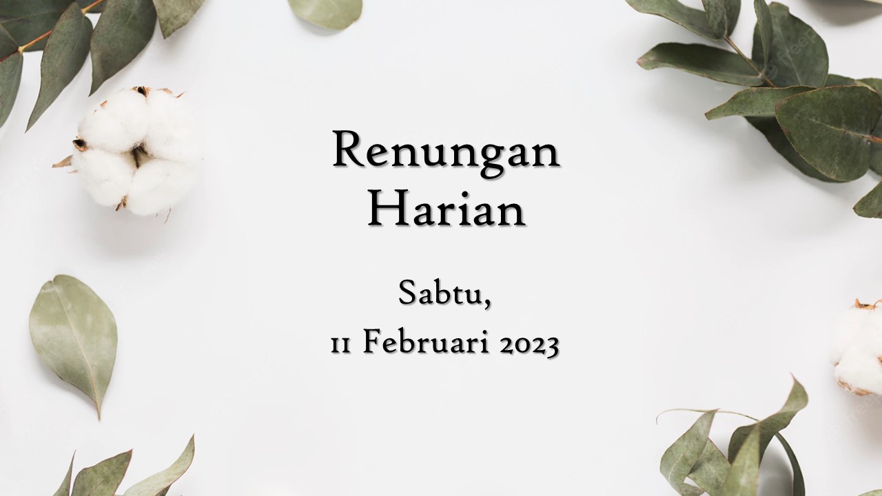 renungan harian hari ini