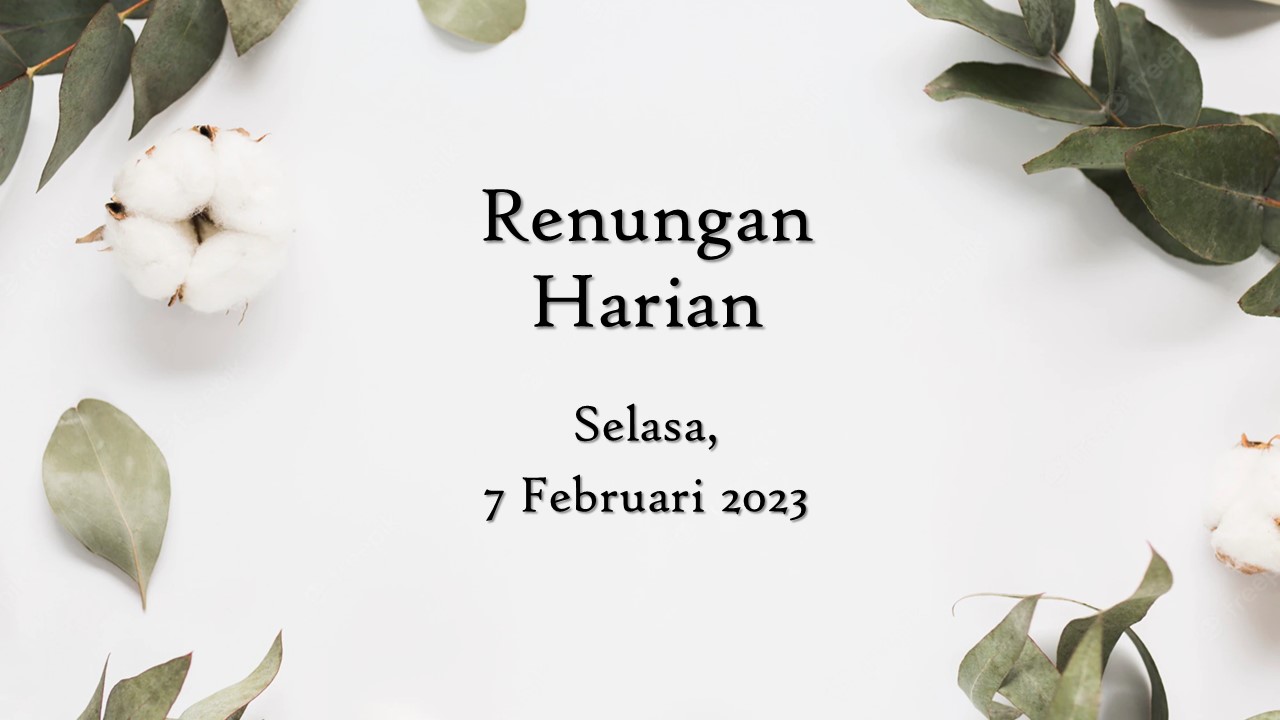 renungan harian hari ini