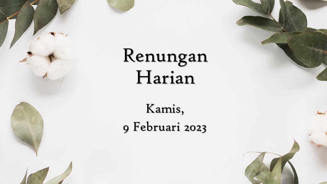 renungan harian hari ini