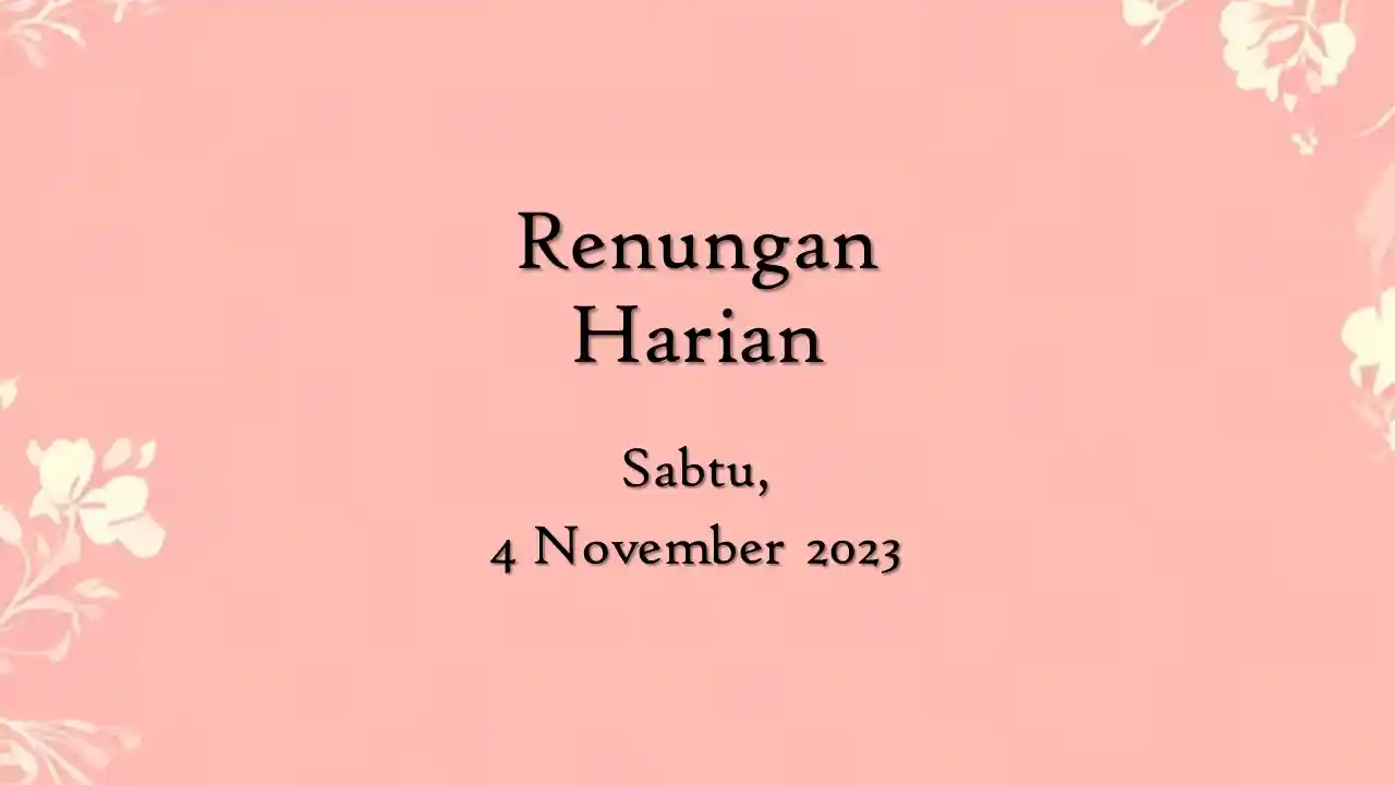 renungan harian katolik