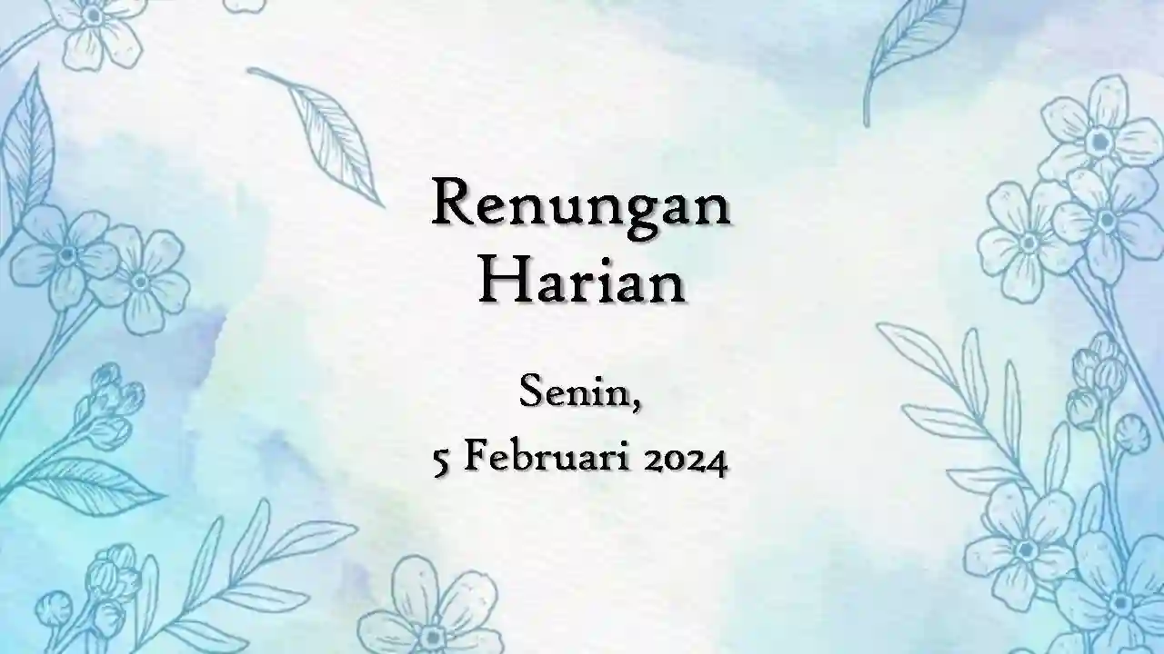 renungan harian hari ini