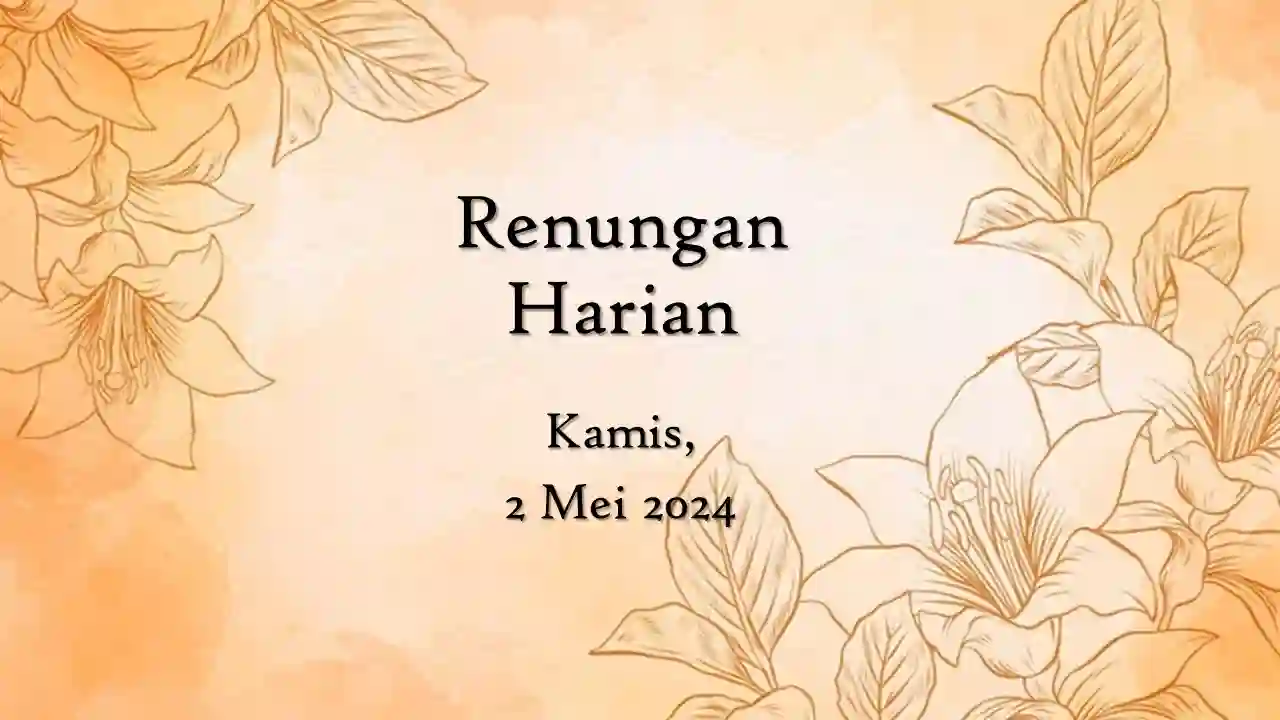renungan harian hari ini