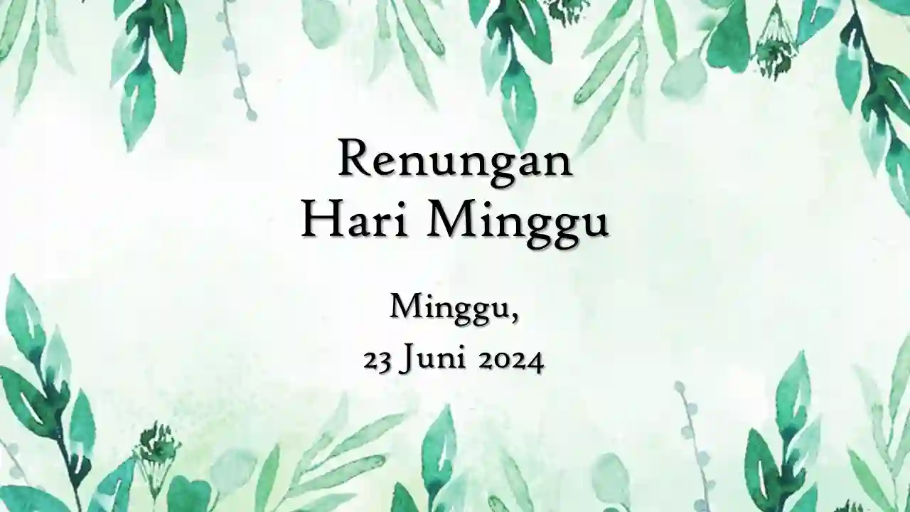 renungan harian hari ini