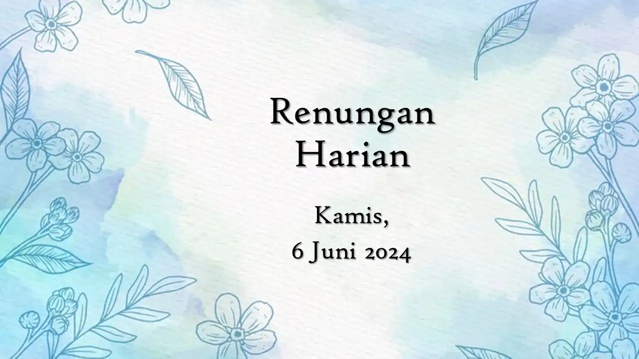 renungan harian hari ini