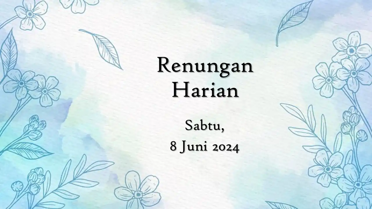 renungan harian hari ini