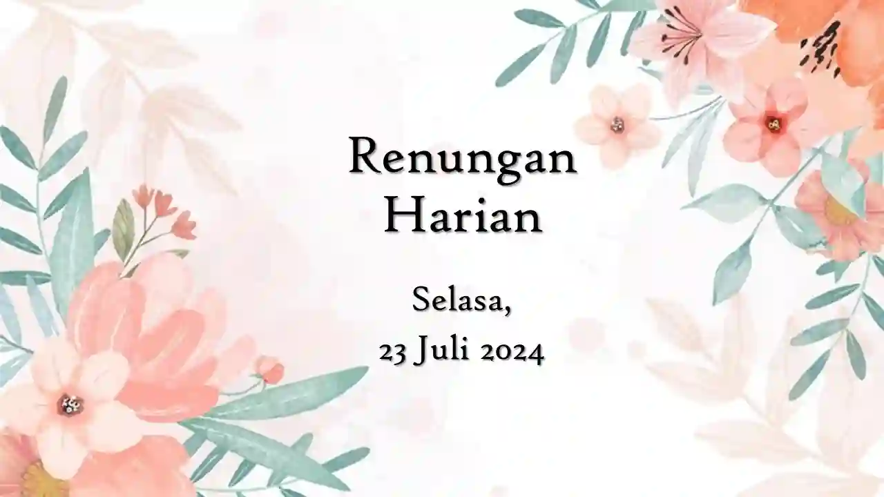 renungan harian hari ini