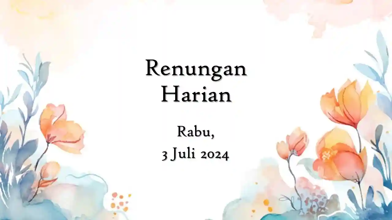 renungan harian hari ini