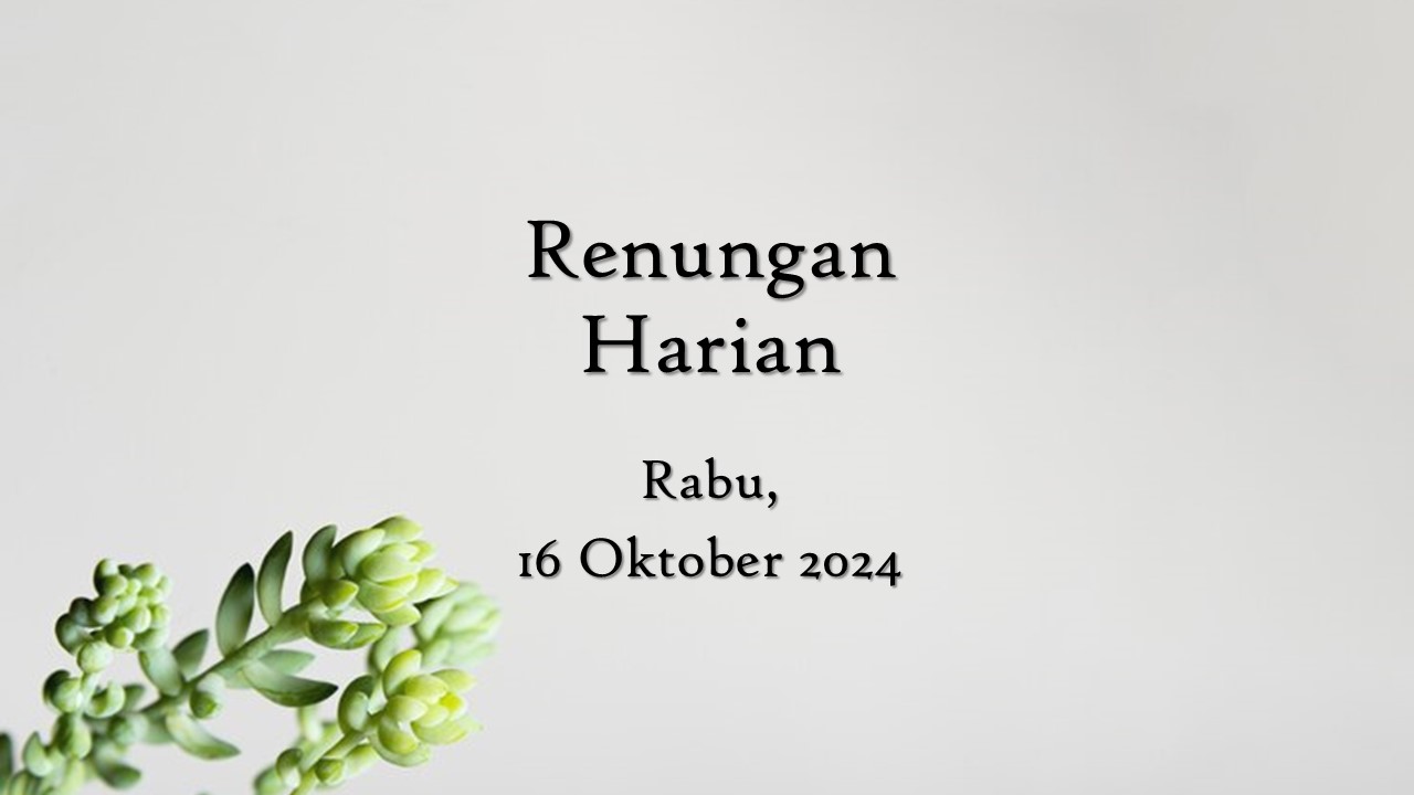 renungan harian hari ini