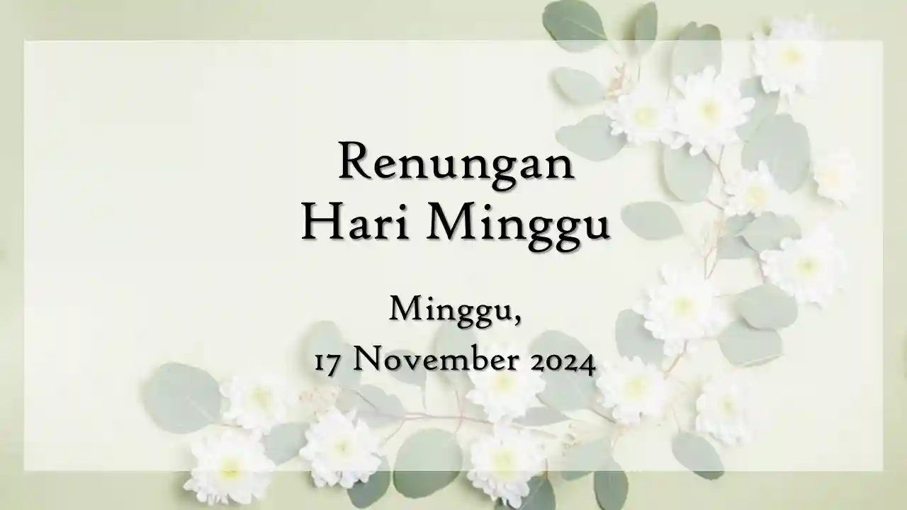 renungan harian hari ini