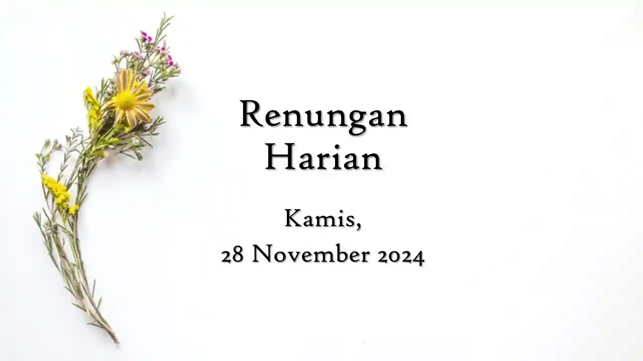 renungan harian hari ini