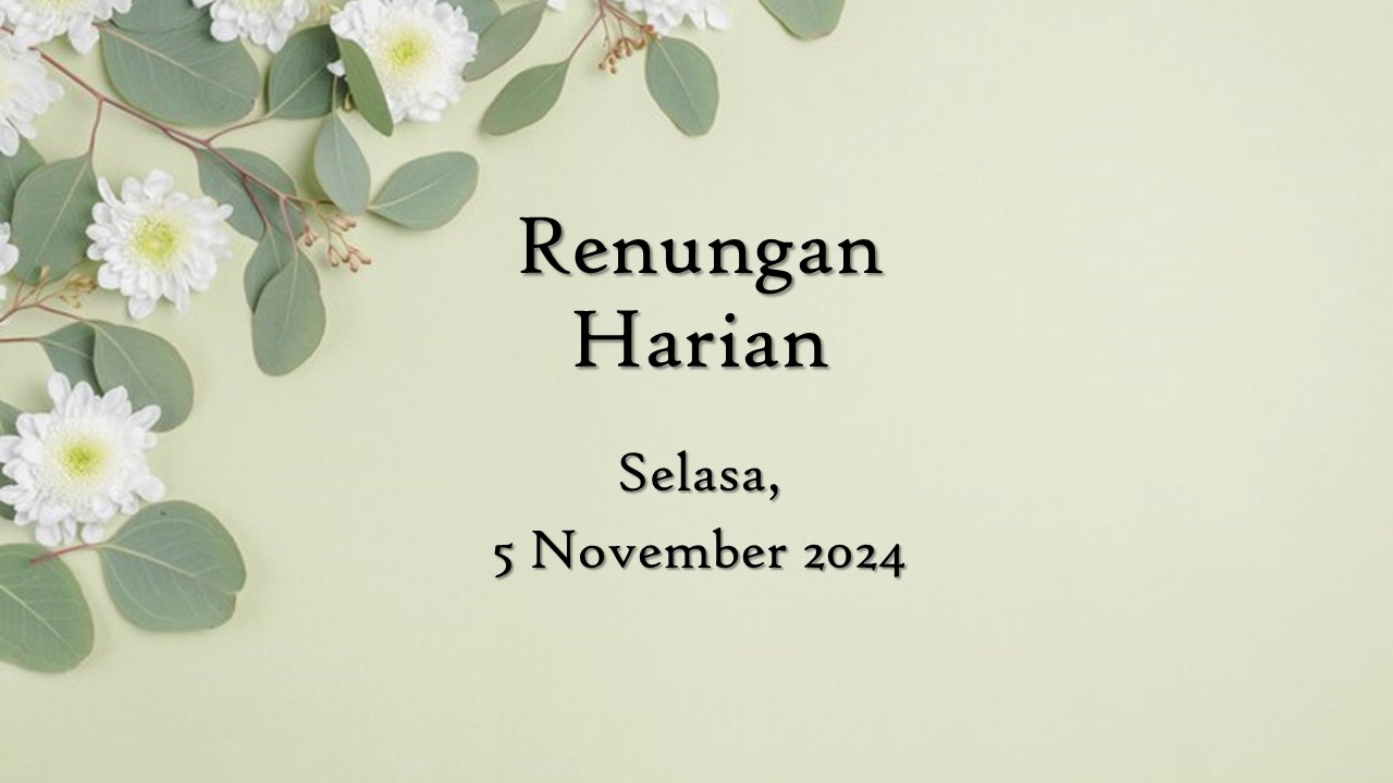 renungan harian hari ini