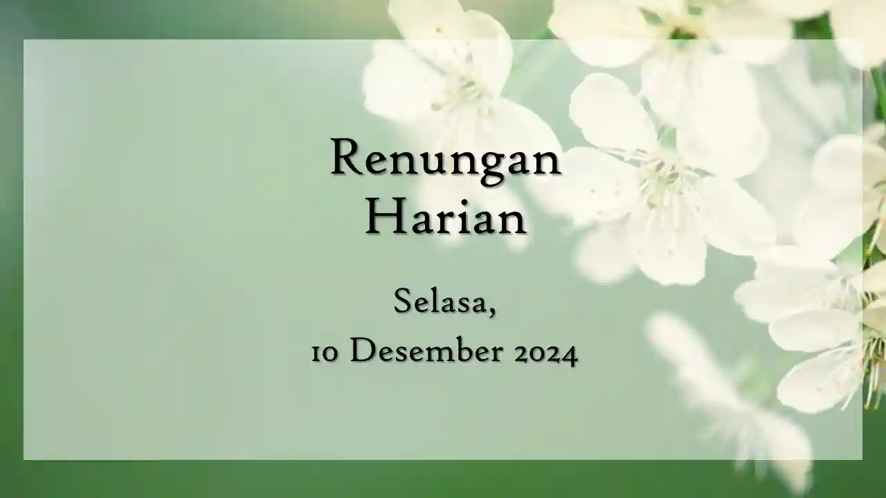 renungan harian hari ini