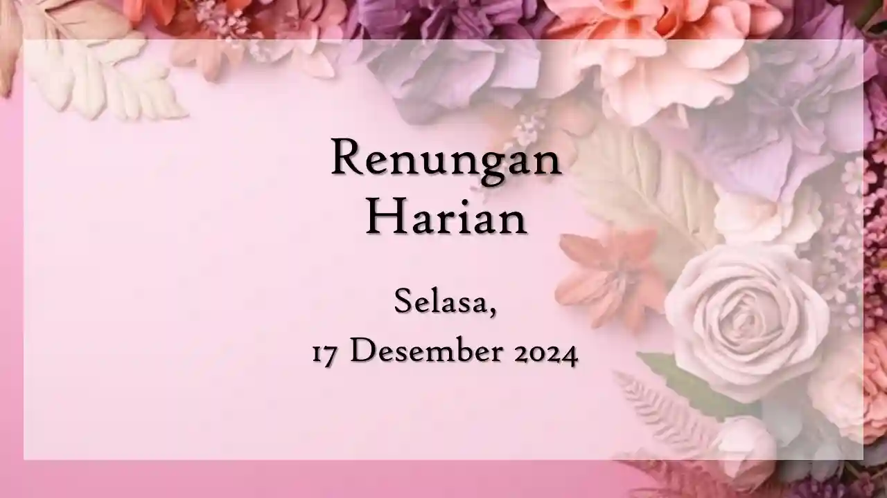 renungan harian hari ini