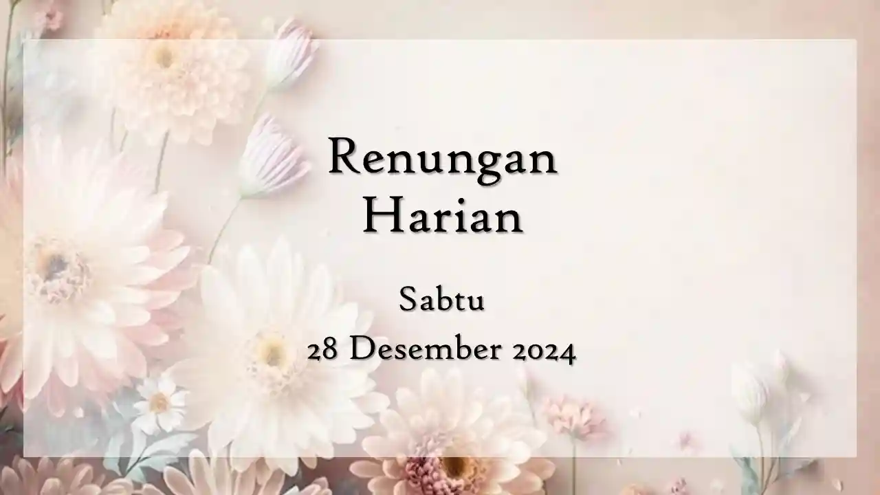 renungan harian hari ini