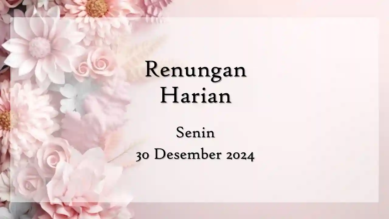 renungan harian hari ini