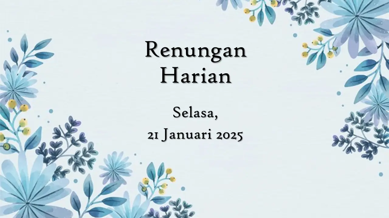renungan harian hari ini
